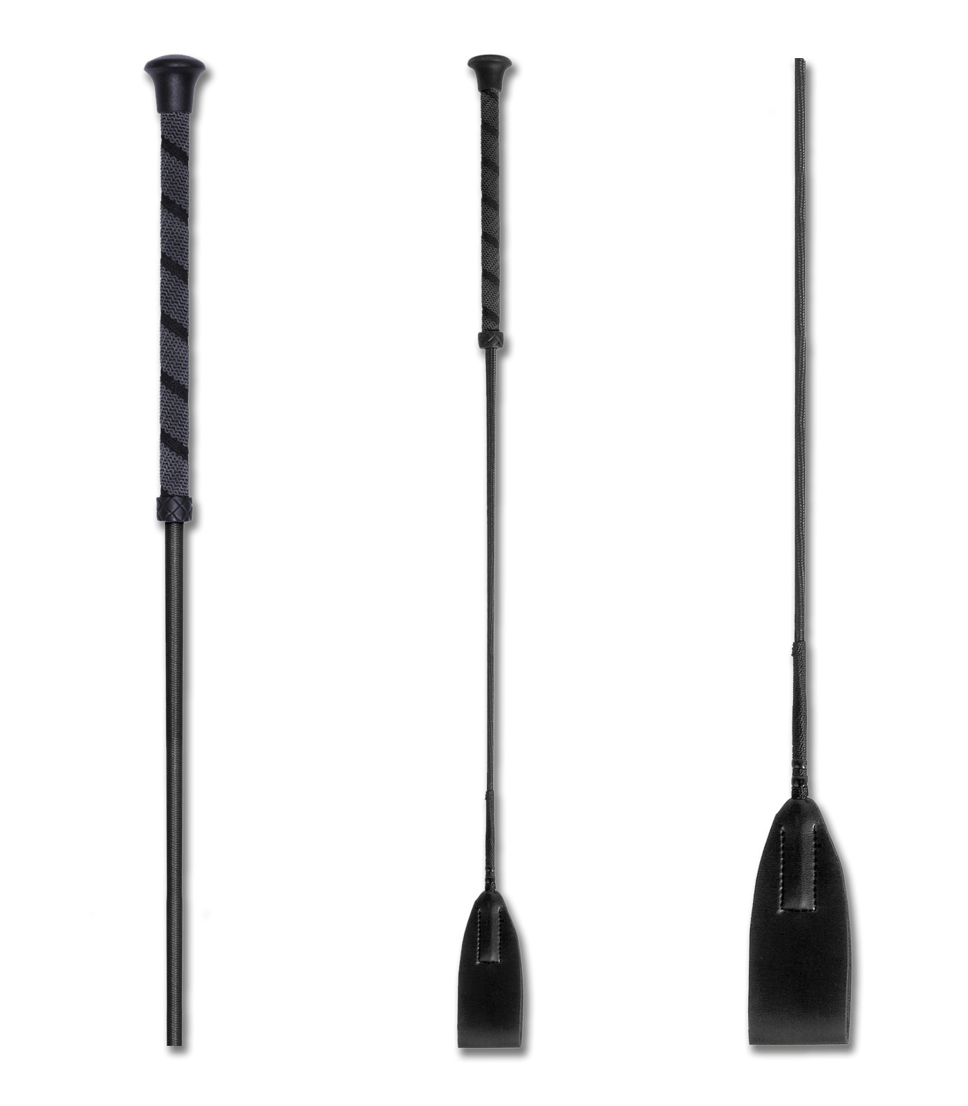 Cravasa pentru sarituri – mâner antiderapant 65 cm, negru