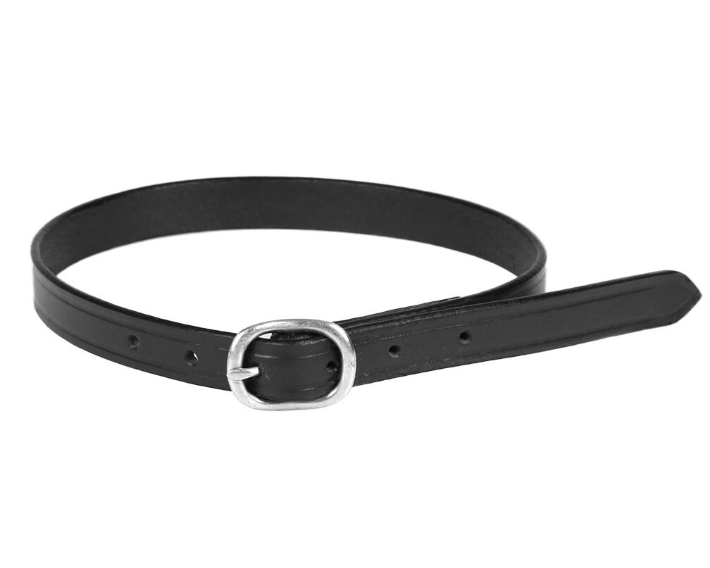 Cureluse din piele Qhp, negru, junior