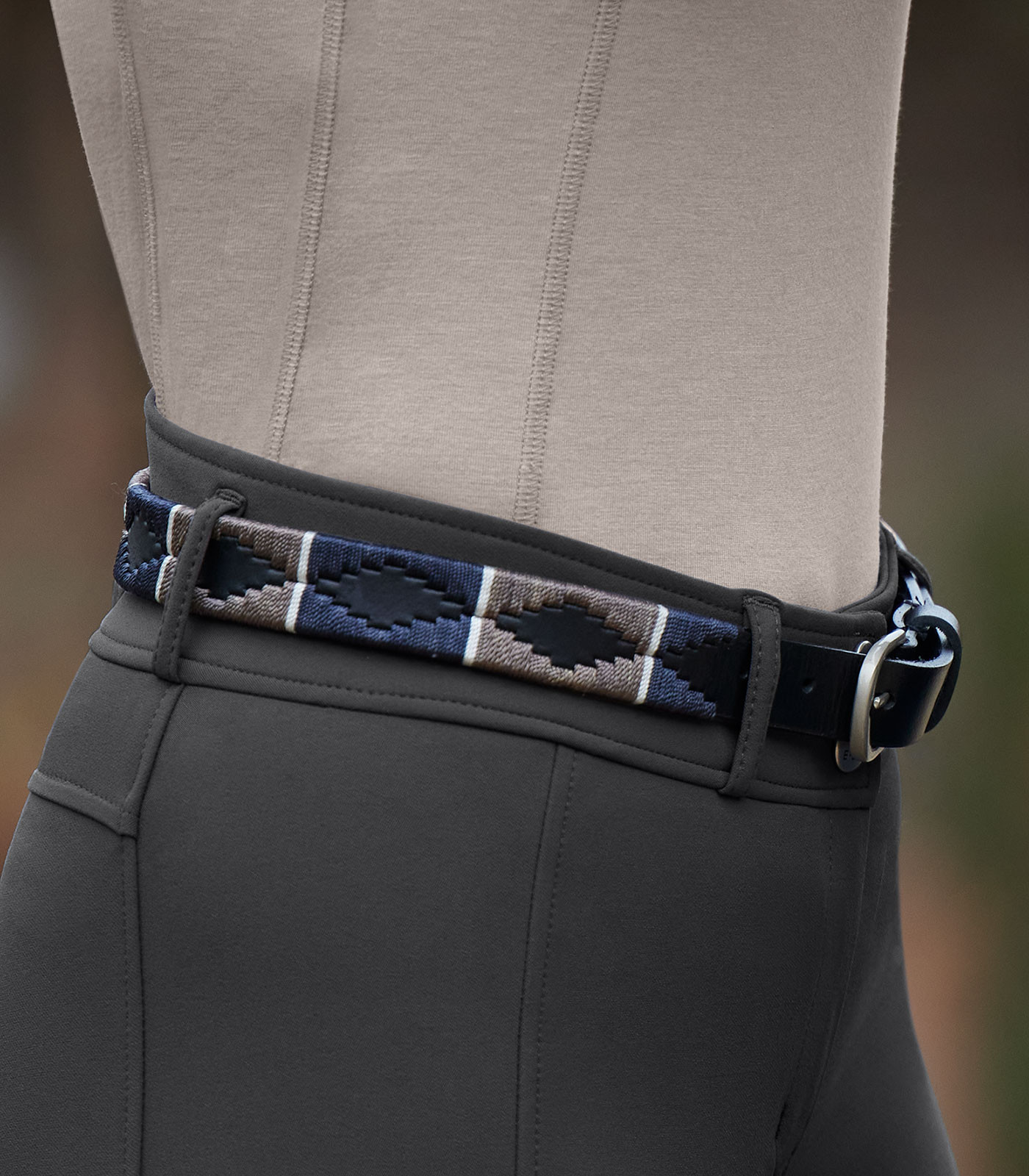 Curea polo Gemma, albastru, 75 cm