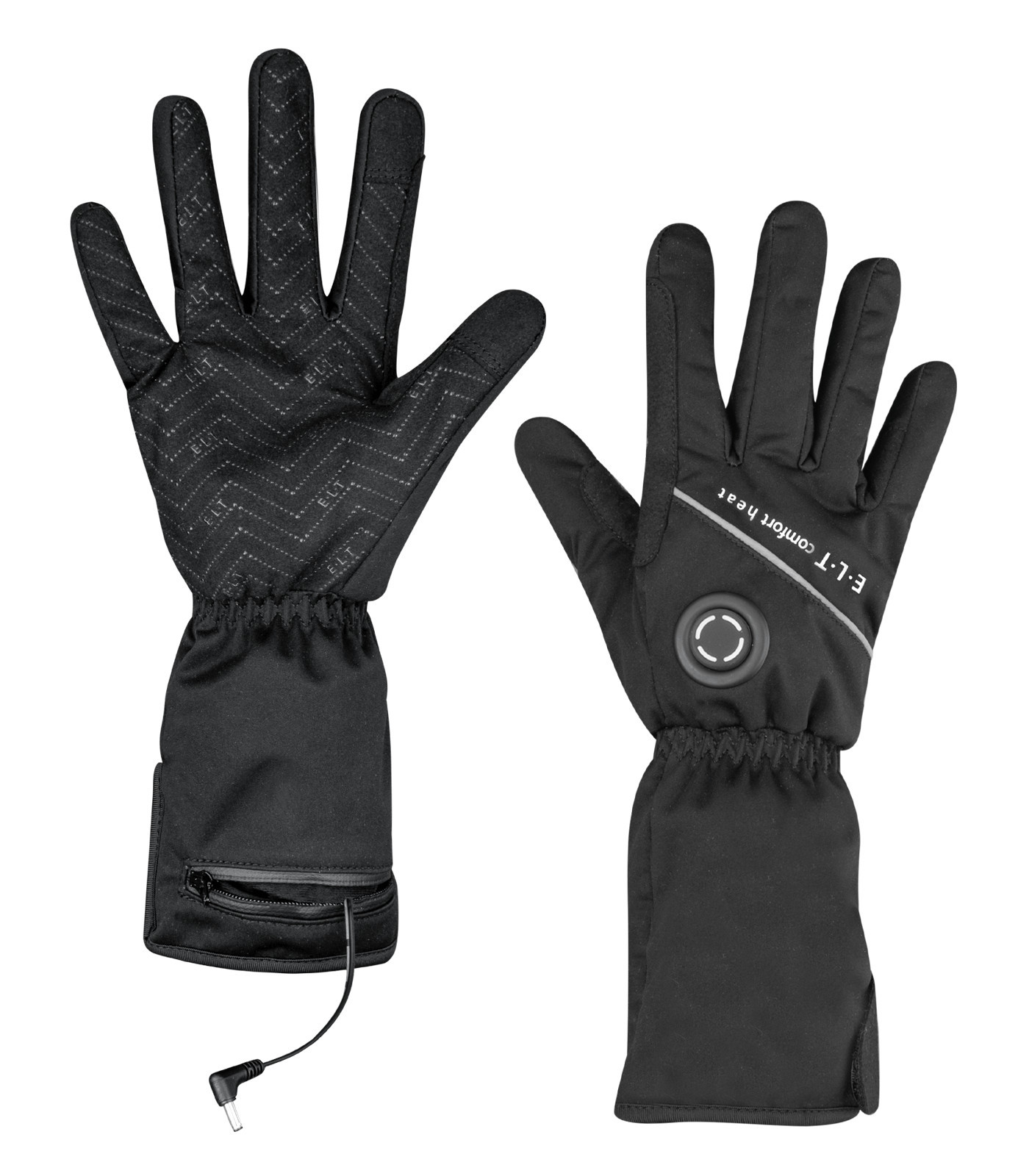 Manusi incalzite E·L·T Comfort Heat, negru, XS
