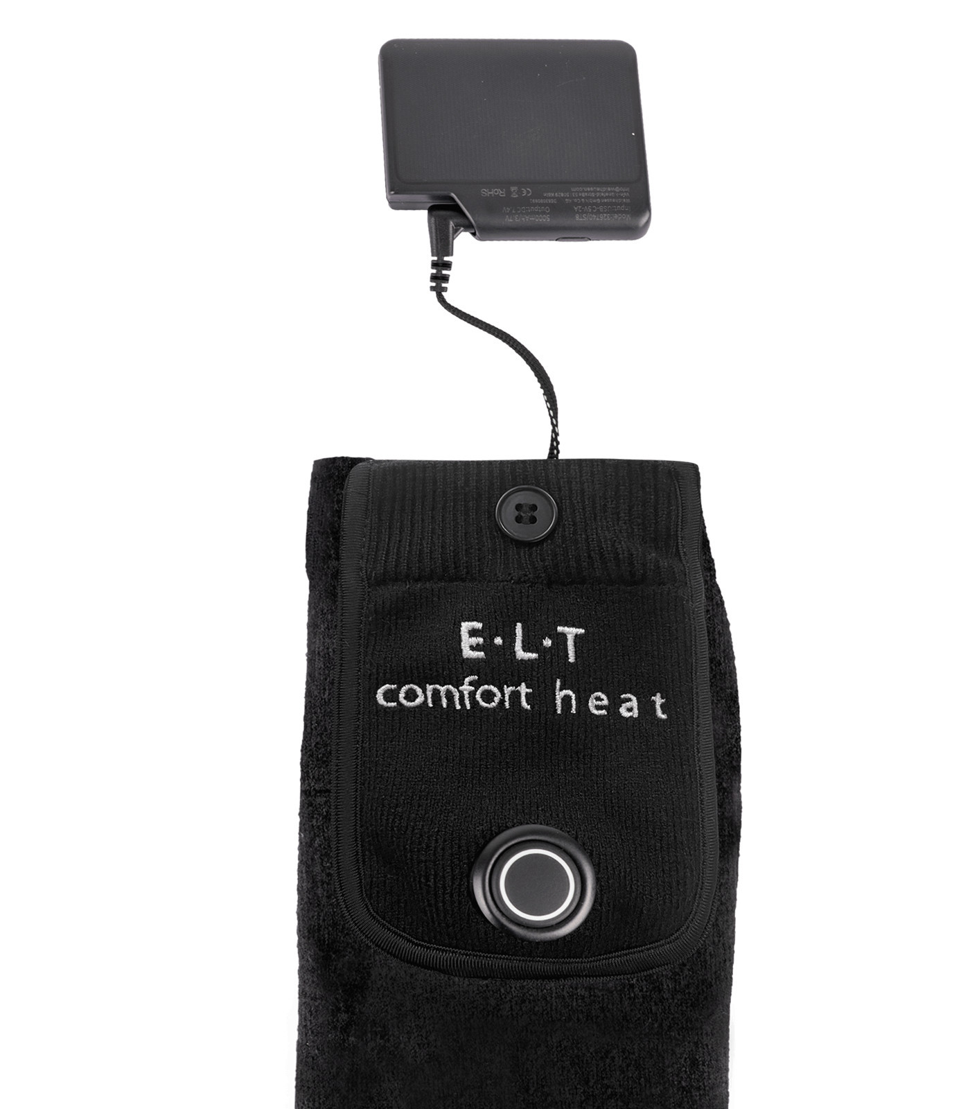 E·L·T Comfort Heat fűthető zokni, fekete, L