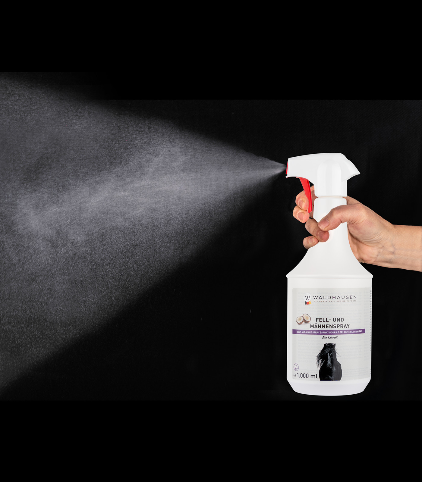 Spray pentru îngrijirea blănii și coamei cu ulei de cocos, 1000 ml