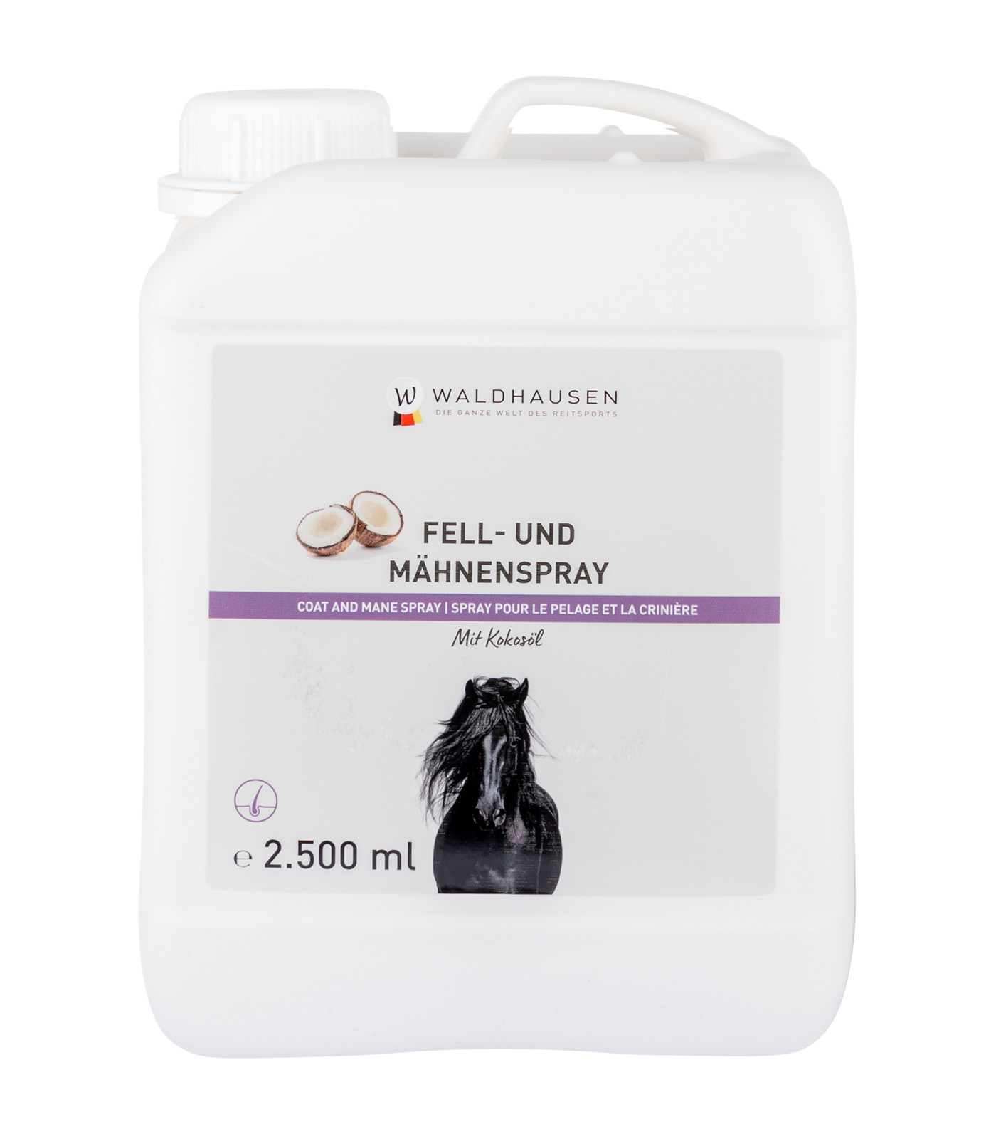 Spray pentru îngrijirea blănii și coamei cu ulei de cocos, 2500 ml