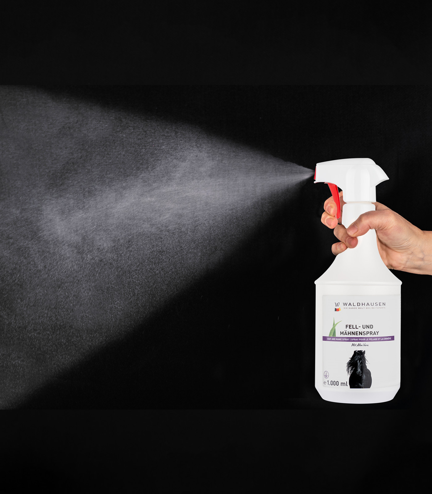 Spray pentru blană și coamă cu Aloe Vera, 1000 ml