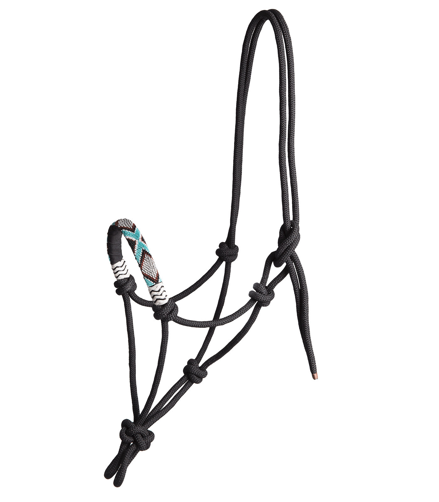 Capastru innodat elegant, negru, cob