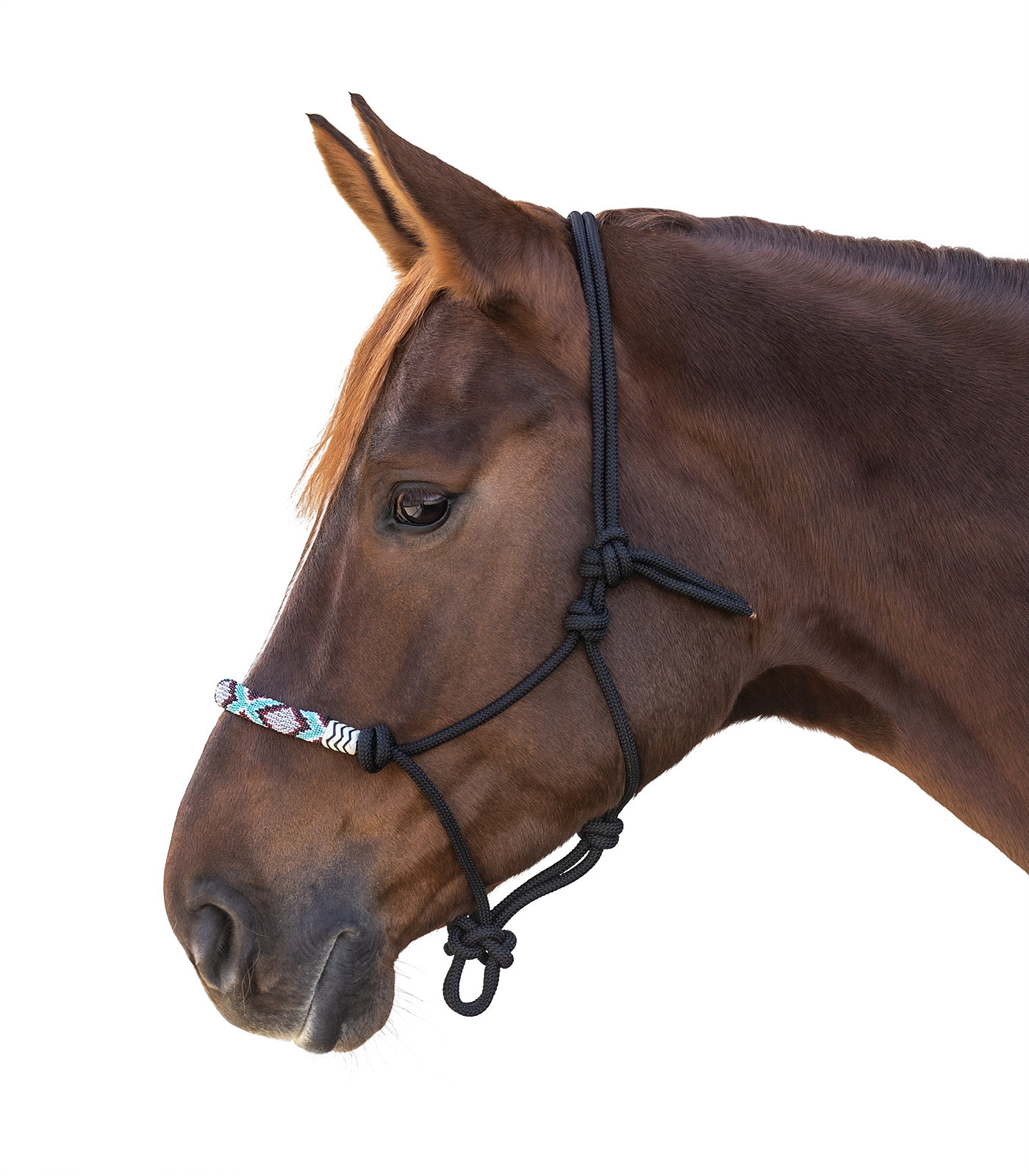 Capastru innodat elegant, negru, full