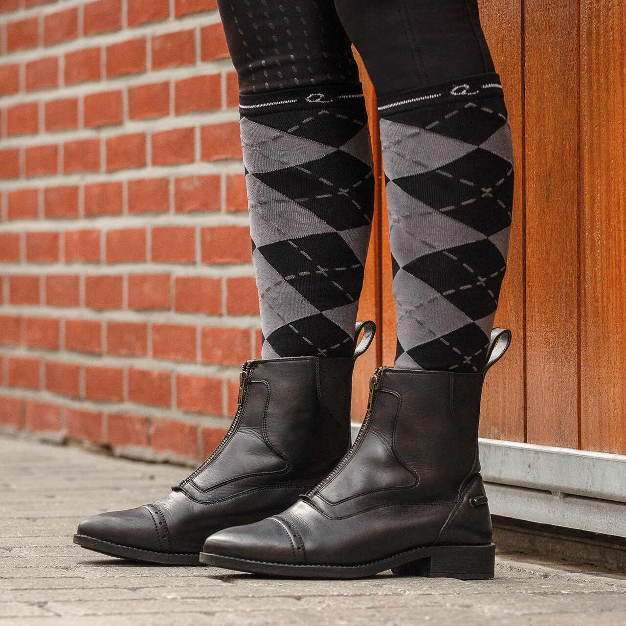 Șosete elastice de călărie Qhp, negru, 35-38