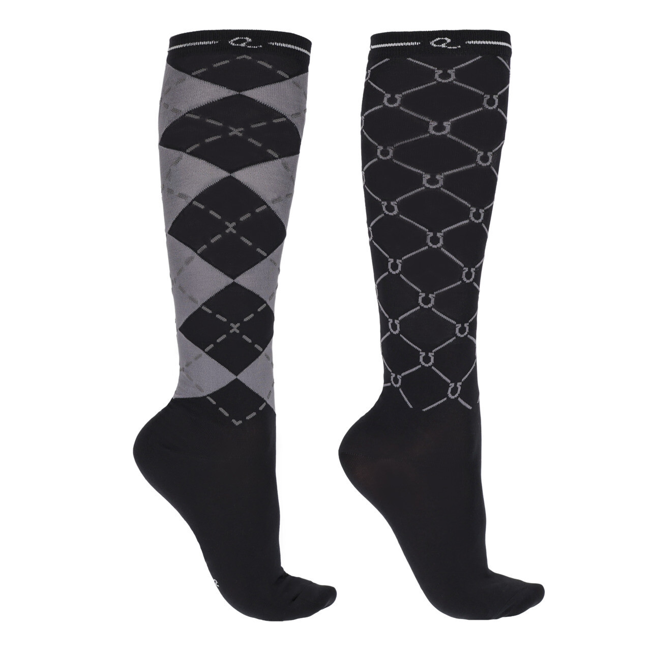 Șosete elastice de călărie Qhp, negru, 35-38