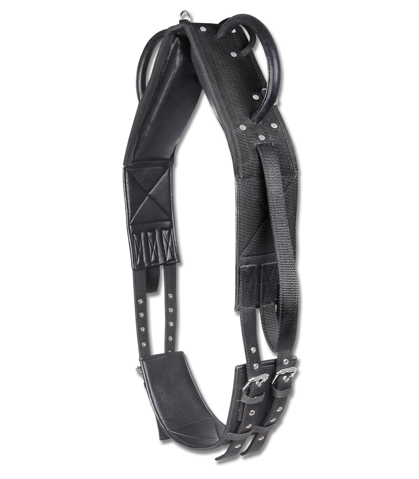 Chinga pentru lonjare și voltijare sintetică, negru, pony