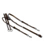 Pieptar din piele cu martingala X-line, maro, full