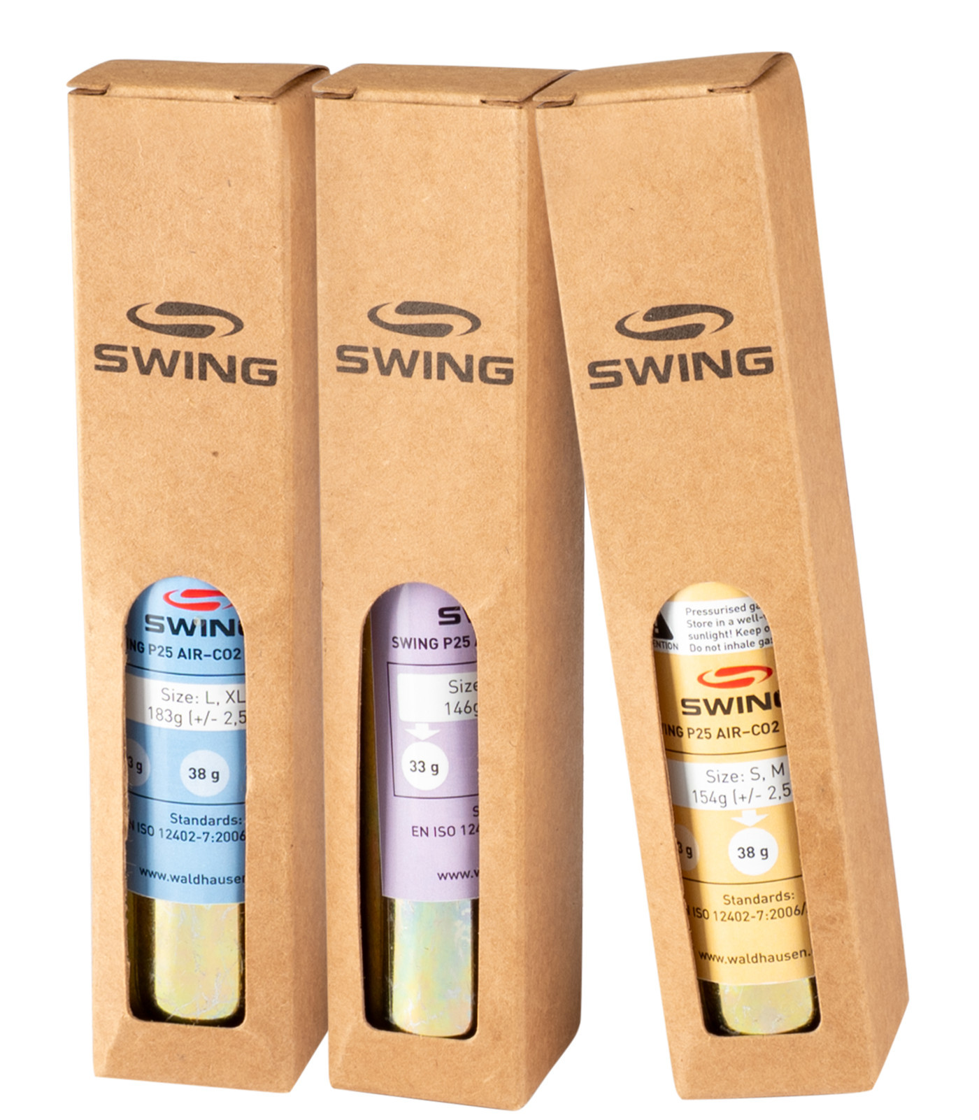Cartuș CO₂ original SWING pentru vesta airbag P25 AIR, XXS/XS 33g