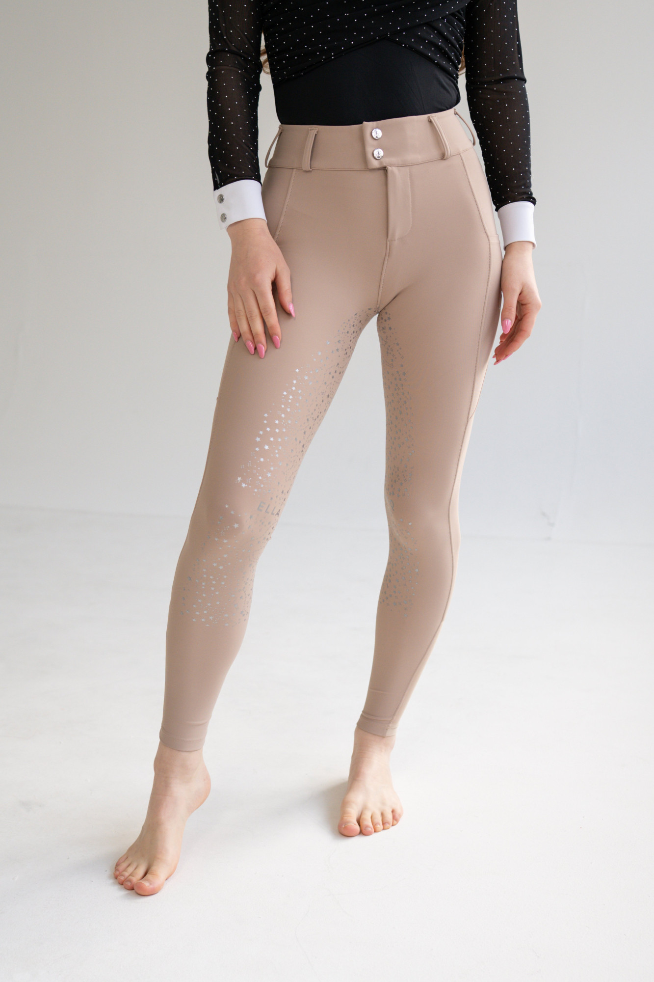 Ella Equestrian Silver Desert Breeches lovaglónadrág, bézs, M