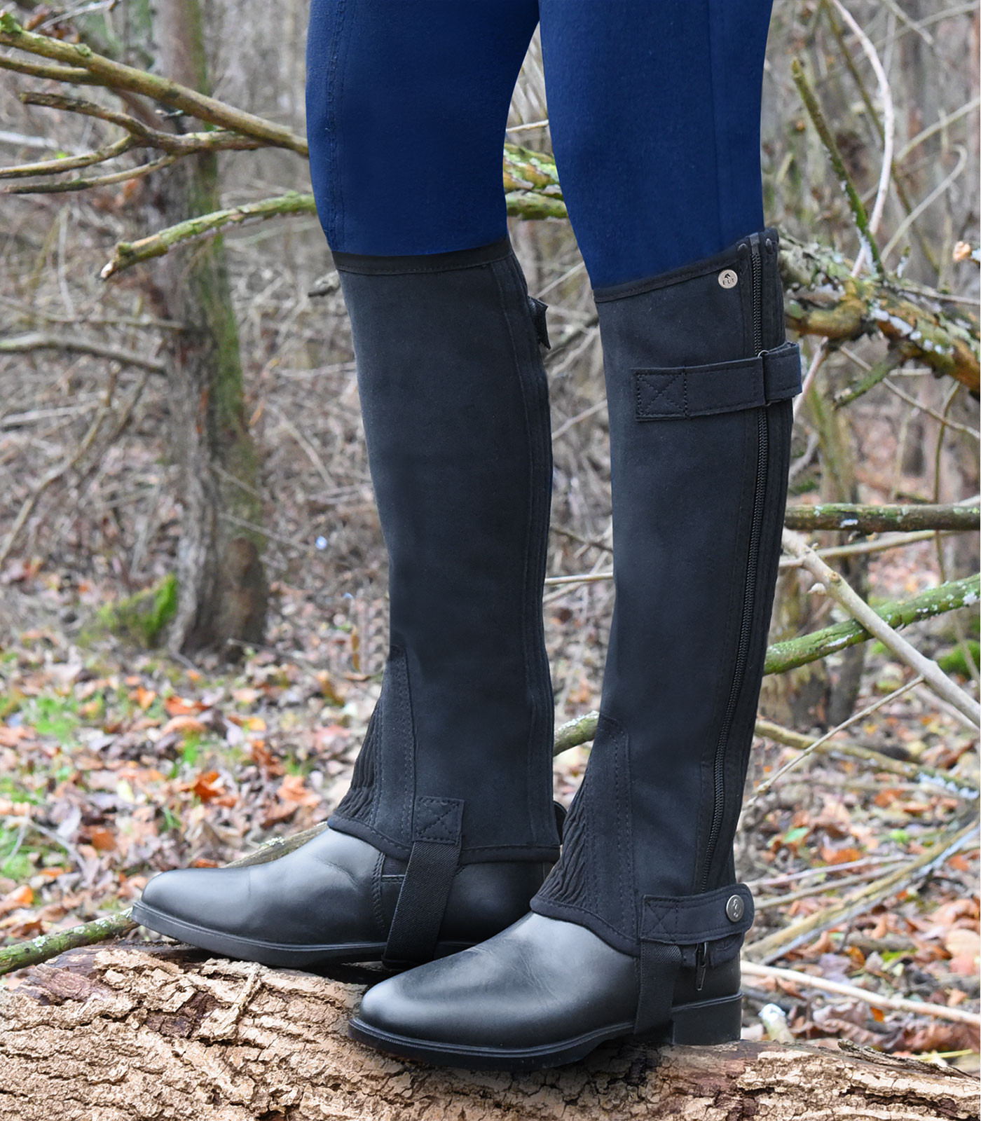 Chaps de echitatie Daily, negru, L